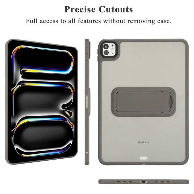 For iPad 9.7 inch 2018 / 2017 Skin Feel Holder PC Hybrid TPU Tablet Case