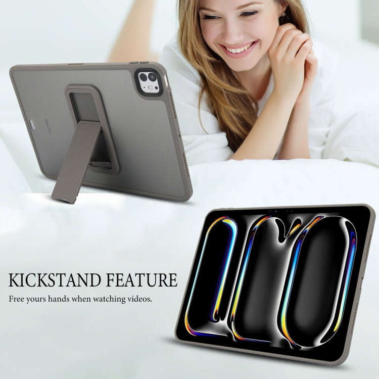 For iPad 9.7 inch 2018 / 2017 Skin Feel Holder PC Hybrid TPU Tablet Case