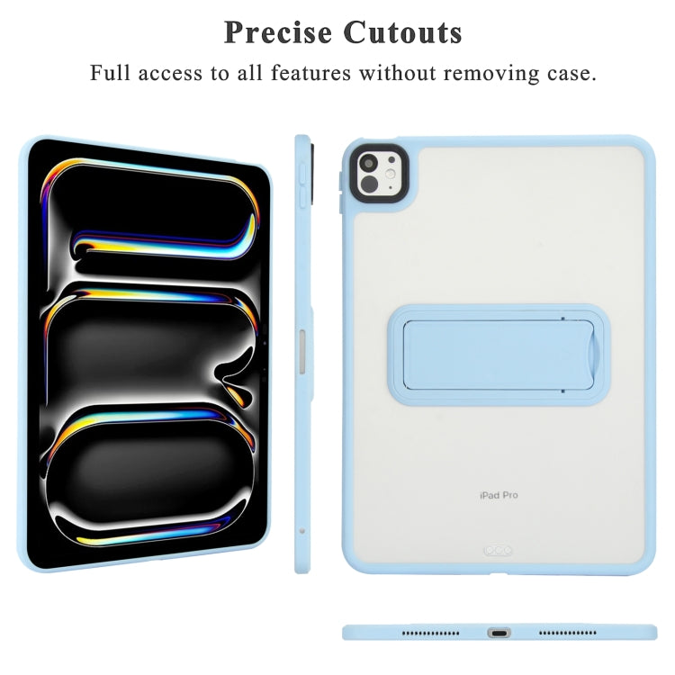 For iPad 9.7 inch 2018 / 2017 Skin Feel Holder PC Hybrid TPU Tablet Case
