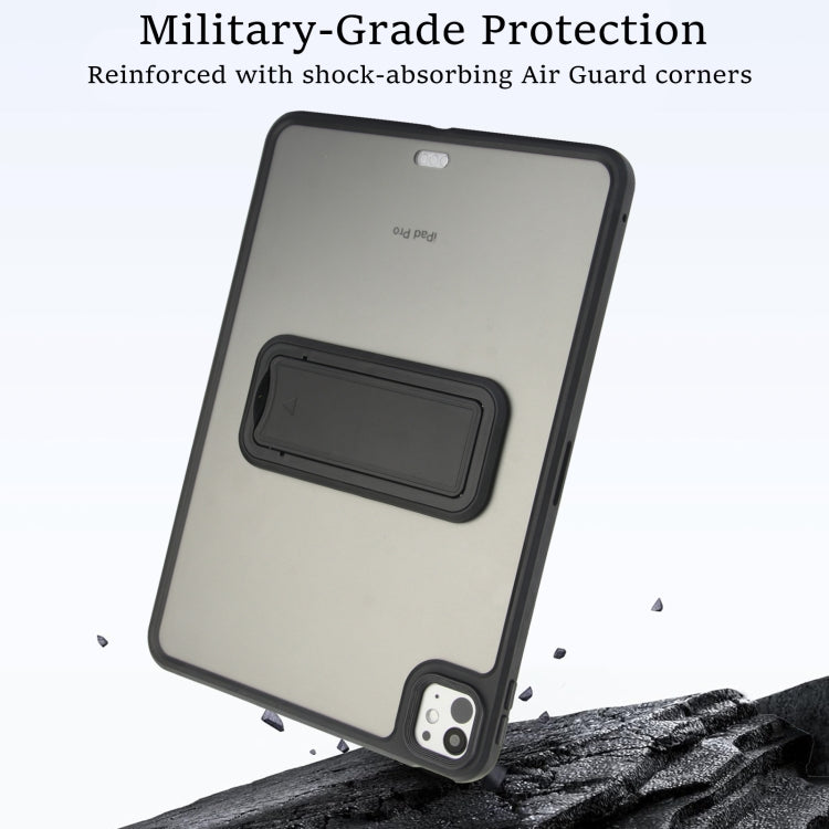 For iPad 2025 / 2022 Skin Feel Holder PC Hybrid TPU Tablet Case