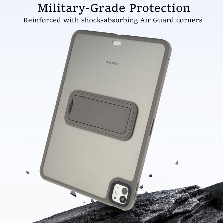 For iPad 2025 / 2022 Skin Feel Holder PC Hybrid TPU Tablet Case