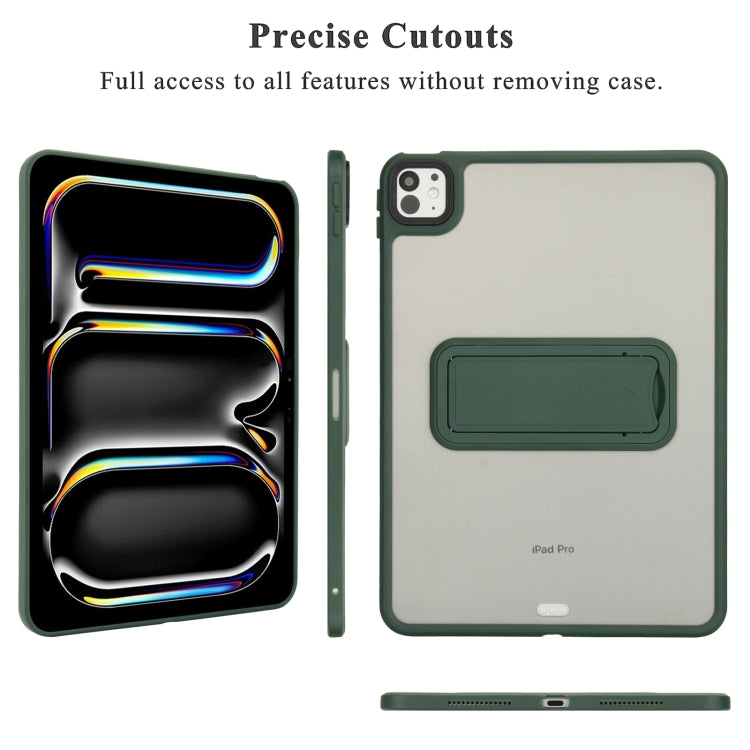 For iPad 2025 / 2022 Skin Feel Holder PC Hybrid TPU Tablet Case