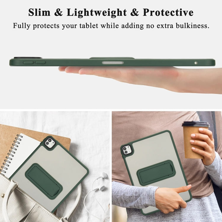 For iPad Air 2 9.7 Skin Feel Holder PC Hybrid TPU Tablet Case