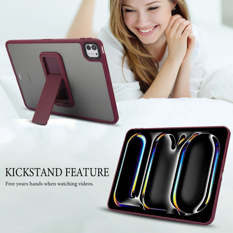 For iPad Pro 11 2018 Skin Feel Holder PC Hybrid TPU Tablet Case