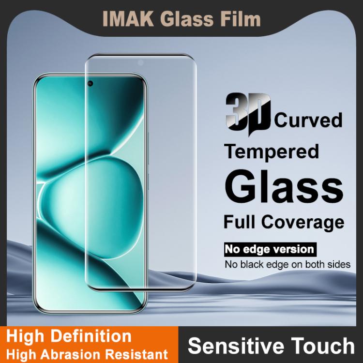 For Redmi Note 15 Pro+ 5G Global 163.3mm imak No Edge Version 3D Curved Full Screen Tempered Glass Film