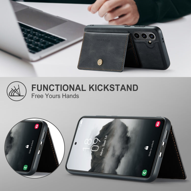 For Samsung Galaxy S24 FE 5G JEEHOOD J01 Retro Magnetic Detachable Wallet Phone Case
