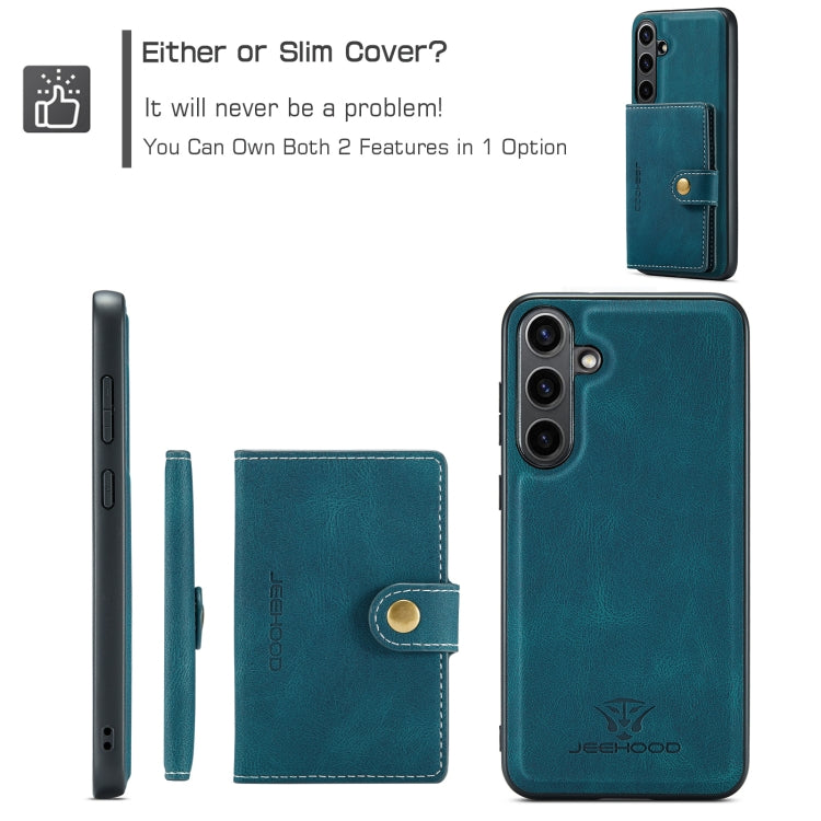 For Samsung Galaxy S24 FE 5G JEEHOOD J01 Retro Magnetic Detachable Wallet Phone Case