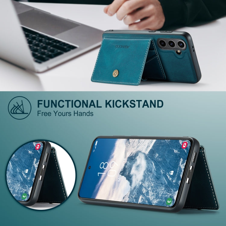 For Samsung Galaxy S24 FE 5G JEEHOOD J01 Retro Magnetic Detachable Wallet Phone Case