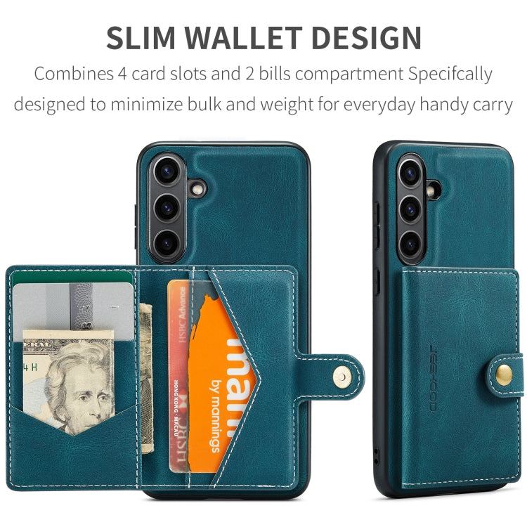 For Samsung Galaxy S24 FE 5G JEEHOOD J01 Retro Magnetic Detachable Wallet Phone Case