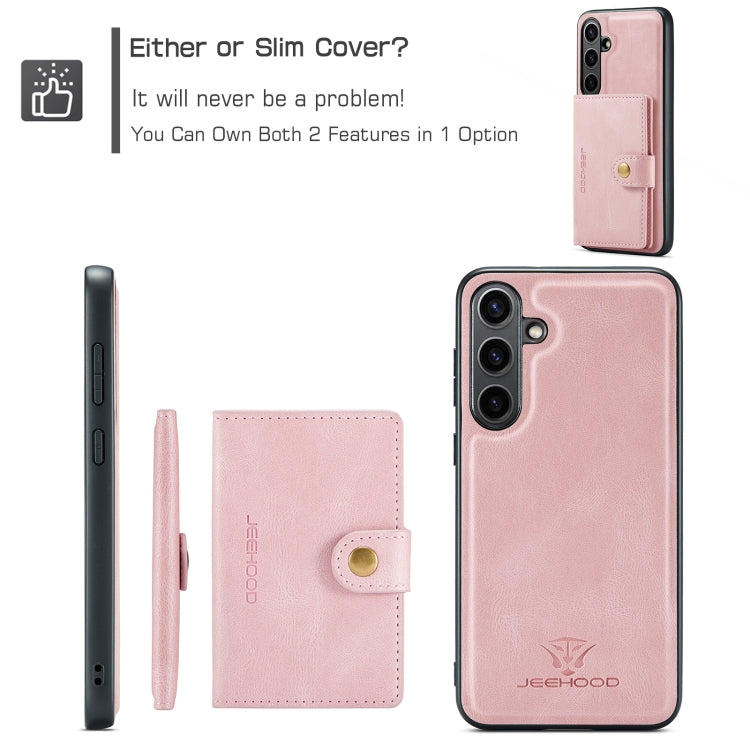 For Samsung Galaxy S24 FE 5G JEEHOOD J01 Retro Magnetic Detachable Wallet Phone Case