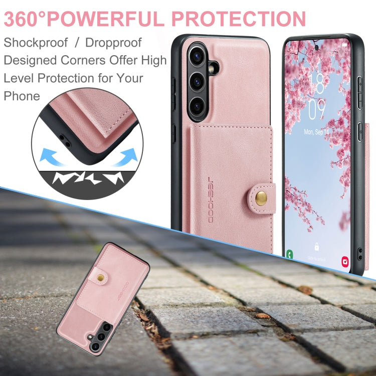 For Samsung Galaxy S24 FE 5G JEEHOOD J01 Retro Magnetic Detachable Wallet Phone Case