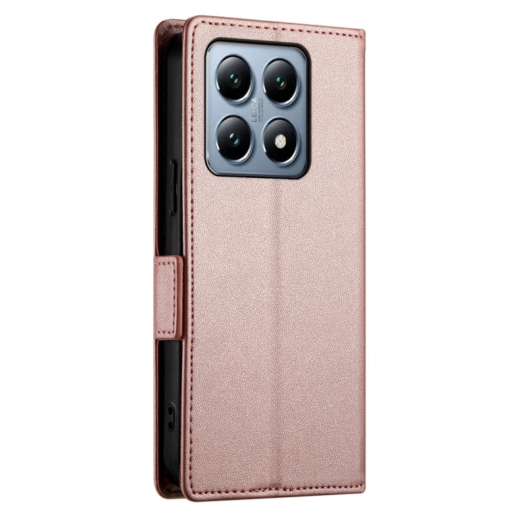 For Xiaomi 14T Pro Side Buckle Magnetic Frosted Leather Phone Case