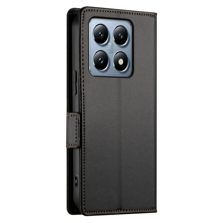 For Xiaomi 14T Pro Side Buckle Magnetic Frosted Leather Phone Case