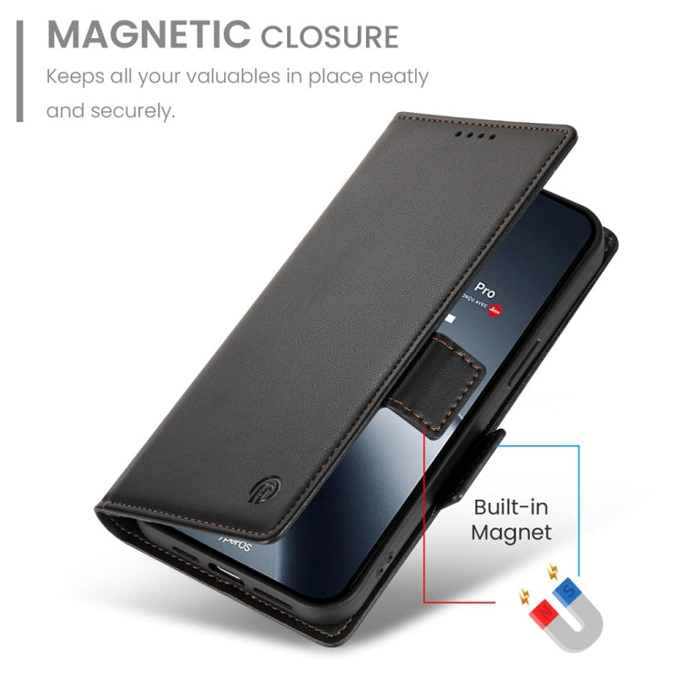 For Xiaomi 14T Pro Side Buckle Magnetic Frosted Leather Phone Case