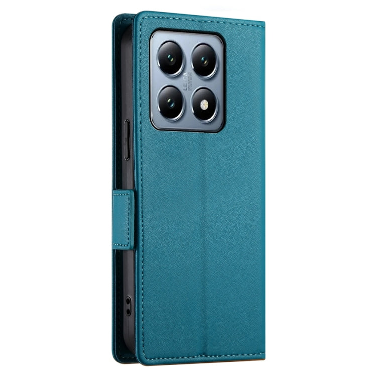 For Xiaomi 14T Pro Side Buckle Magnetic Frosted Leather Phone Case