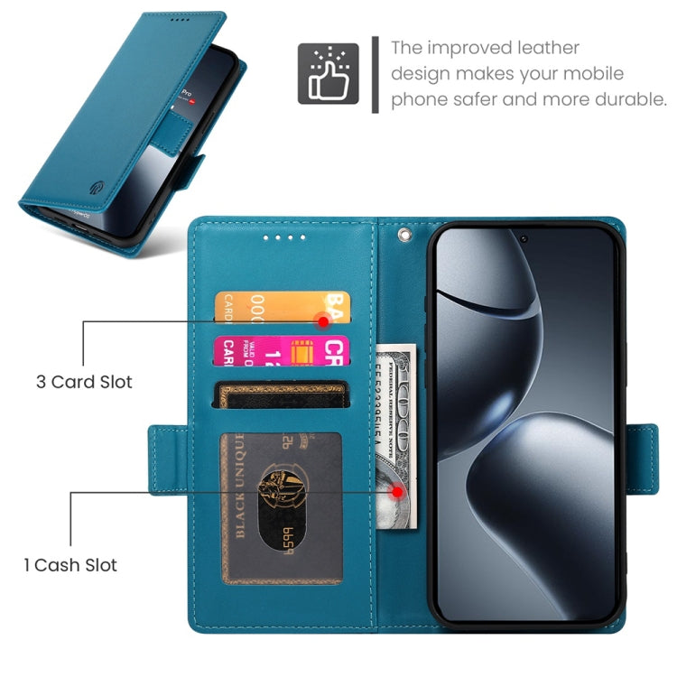 For Xiaomi 14T Pro Side Buckle Magnetic Frosted Leather Phone Case