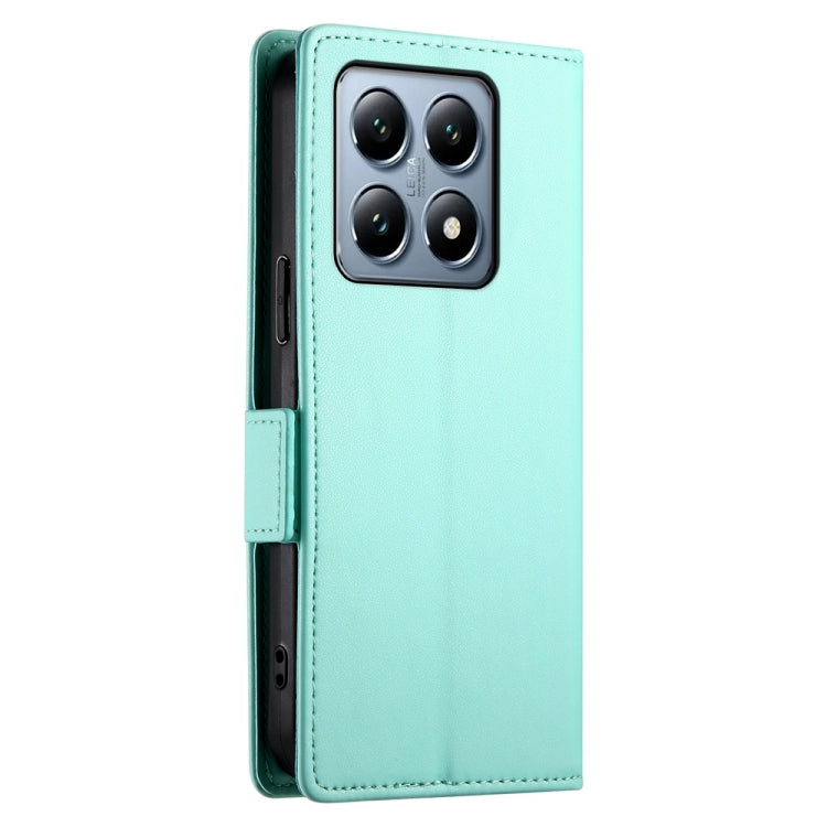 For Xiaomi 14T Pro Side Buckle Magnetic Frosted Leather Phone Case