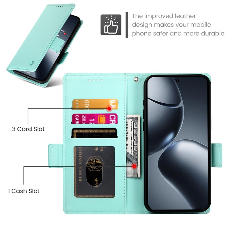 For Xiaomi 14T Pro Side Buckle Magnetic Frosted Leather Phone Case