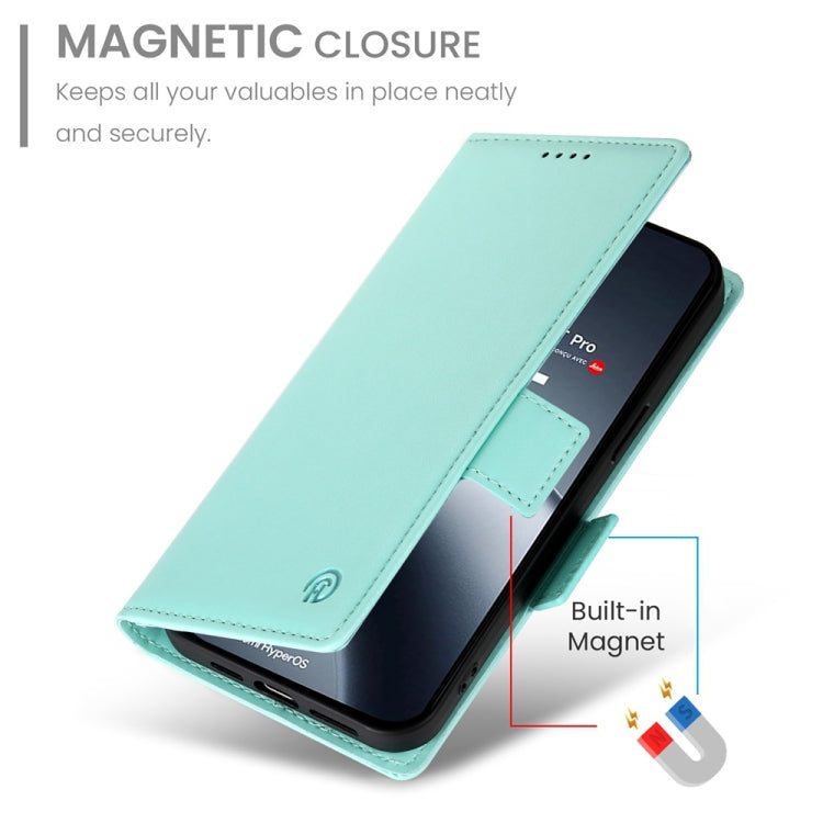 For Xiaomi 14T Pro Side Buckle Magnetic Frosted Leather Phone Case