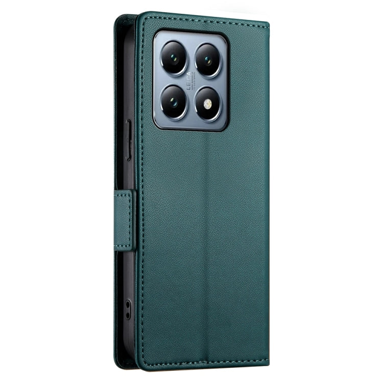 For Xiaomi 14T Pro Side Buckle Magnetic Frosted Leather Phone Case
