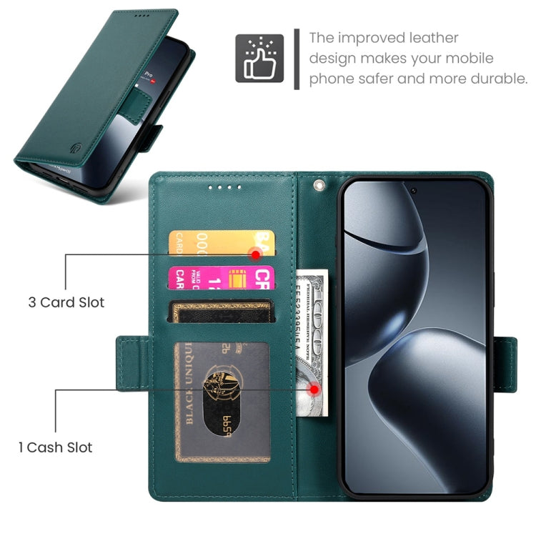 For Xiaomi 14T Pro Side Buckle Magnetic Frosted Leather Phone Case