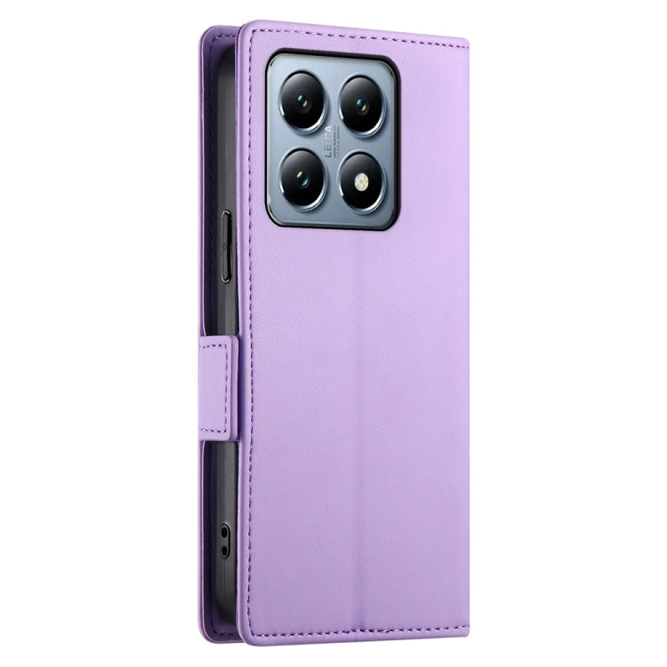 For Xiaomi 14T Pro Side Buckle Magnetic Frosted Leather Phone Case