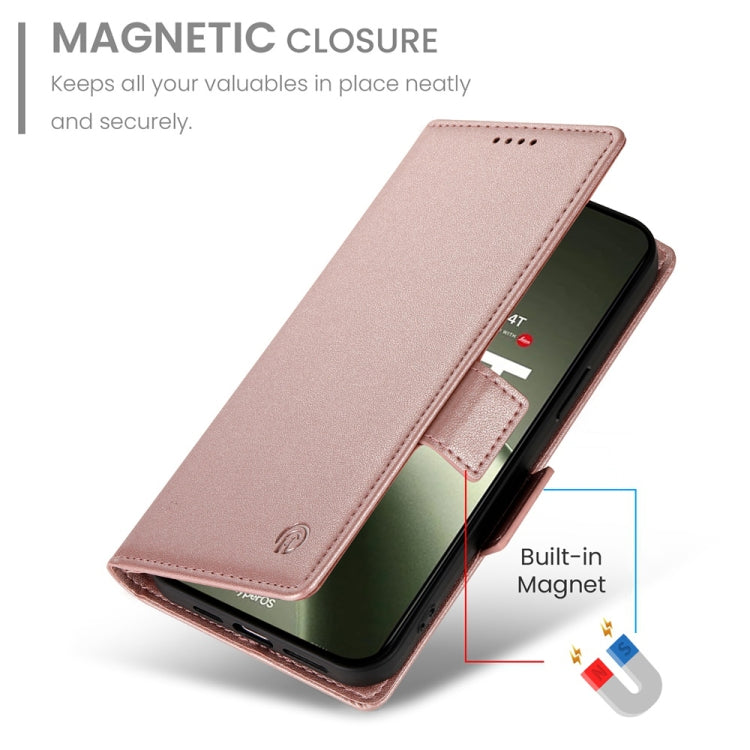 For Xiaomi 14T Side Buckle Magnetic Frosted Leather Phone Case