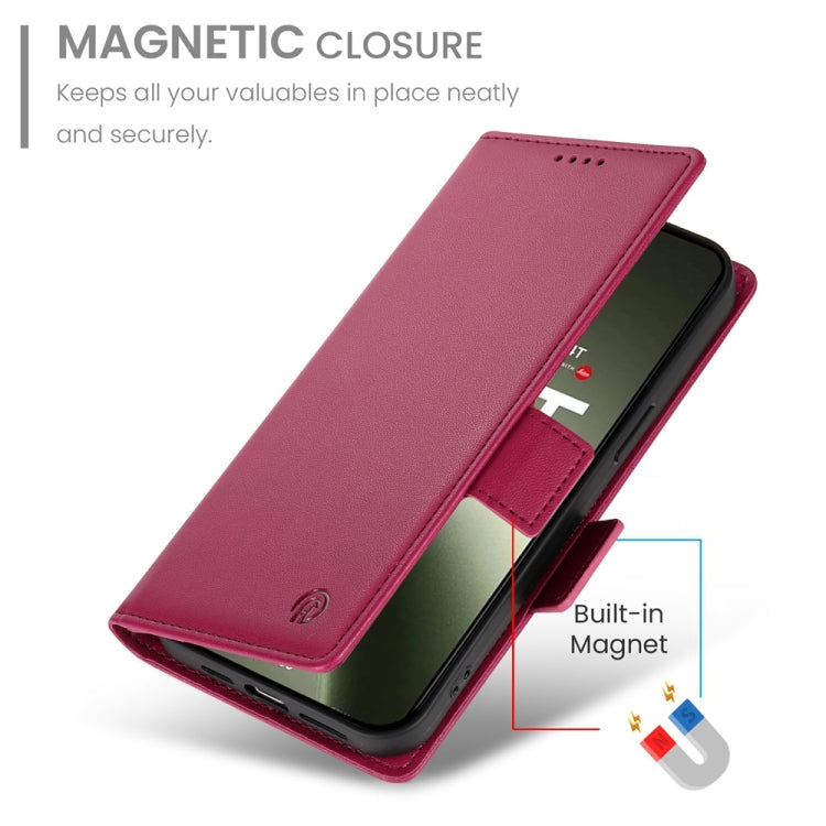 For Xiaomi 14T Side Buckle Magnetic Frosted Leather Phone Case