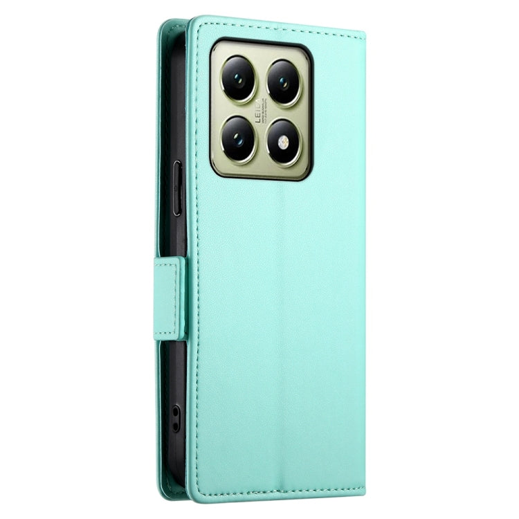 For Xiaomi 14T Side Buckle Magnetic Frosted Leather Phone Case