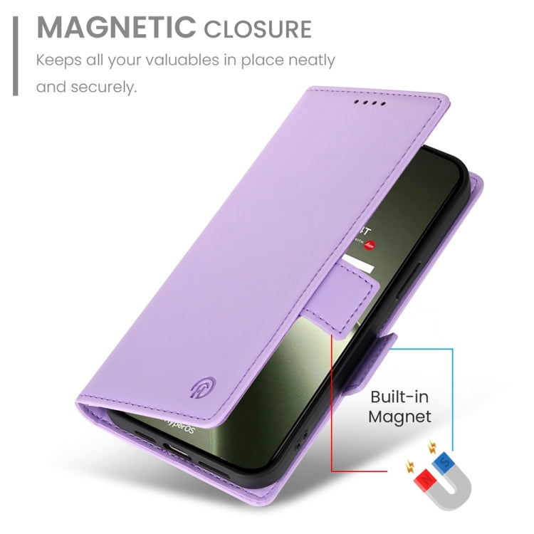 For Xiaomi 14T Side Buckle Magnetic Frosted Leather Phone Case