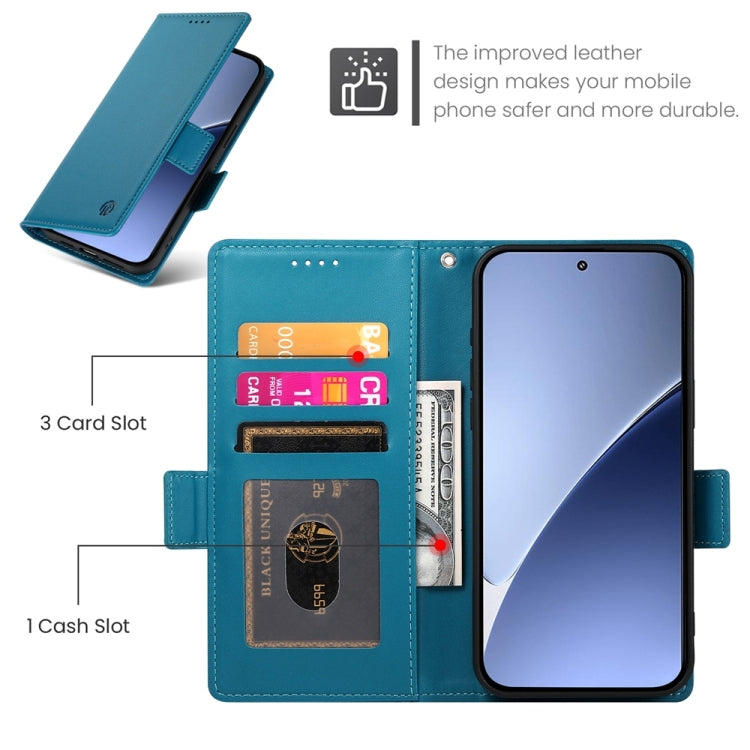 For Xiaomi 15 Pro Side Buckle Magnetic Frosted Leather Phone Case