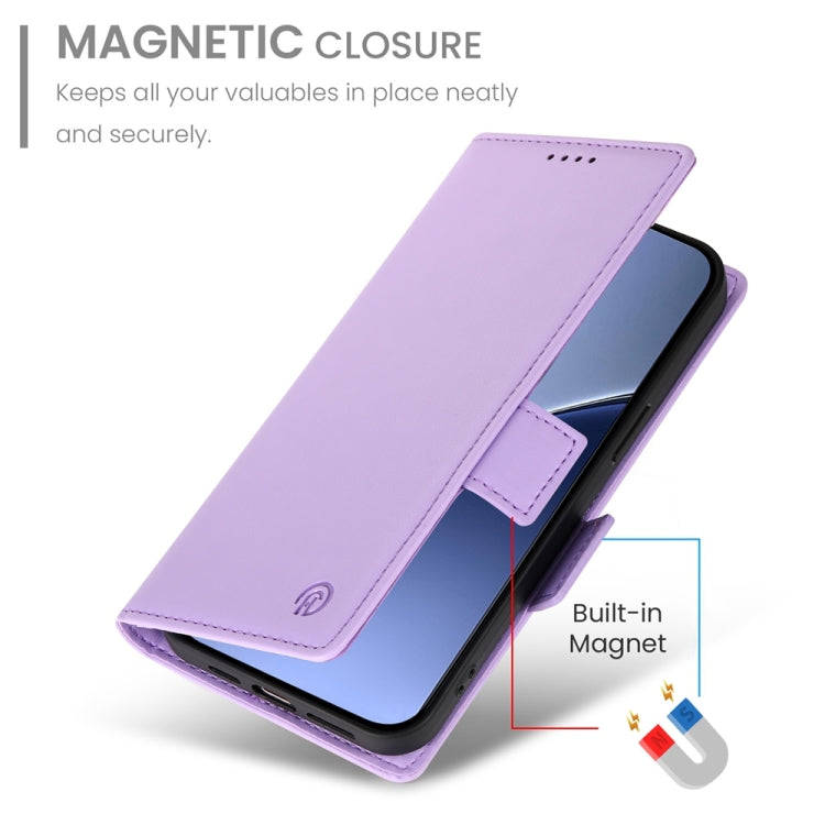 For Xiaomi 15 Pro Side Buckle Magnetic Frosted Leather Phone Case