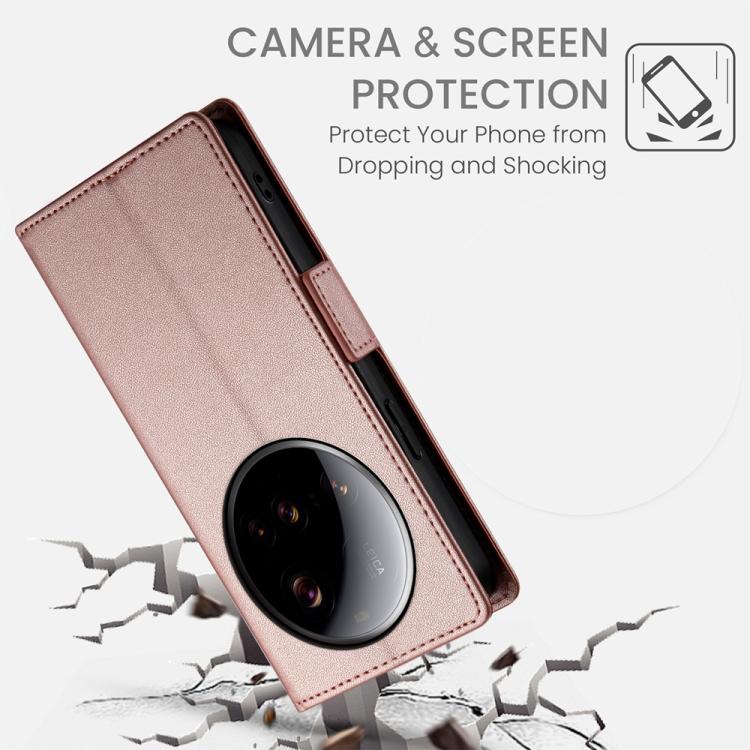 For Xiaomi 15 Ultra Side Buckle Magnetic Frosted Leather Phone Case