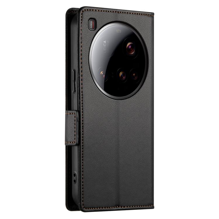 For Xiaomi 15 Ultra Side Buckle Magnetic Frosted Leather Phone Case
