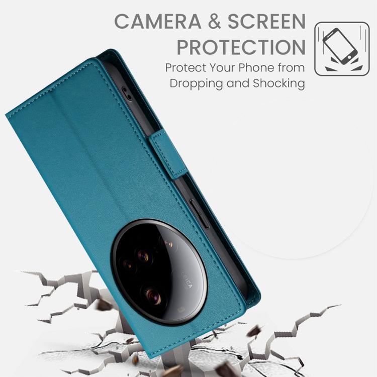 For Xiaomi 15 Ultra Side Buckle Magnetic Frosted Leather Phone Case