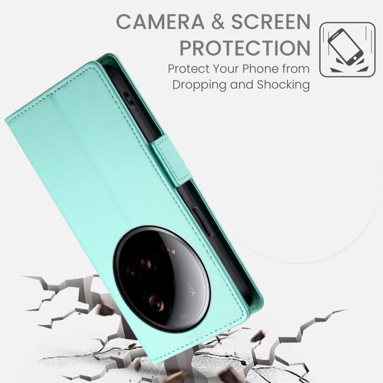 For Xiaomi 15 Ultra Side Buckle Magnetic Frosted Leather Phone Case