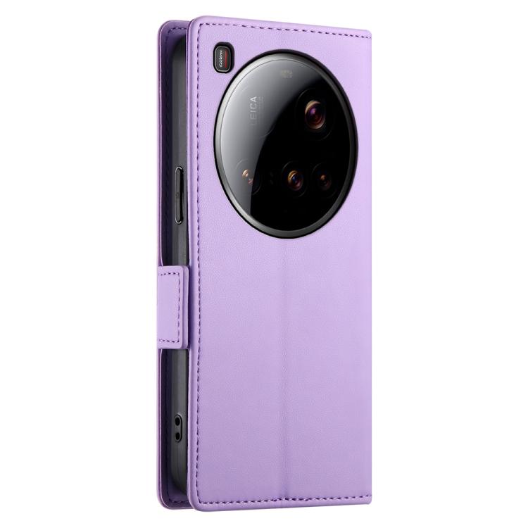 For Xiaomi 15 Ultra Side Buckle Magnetic Frosted Leather Phone Case