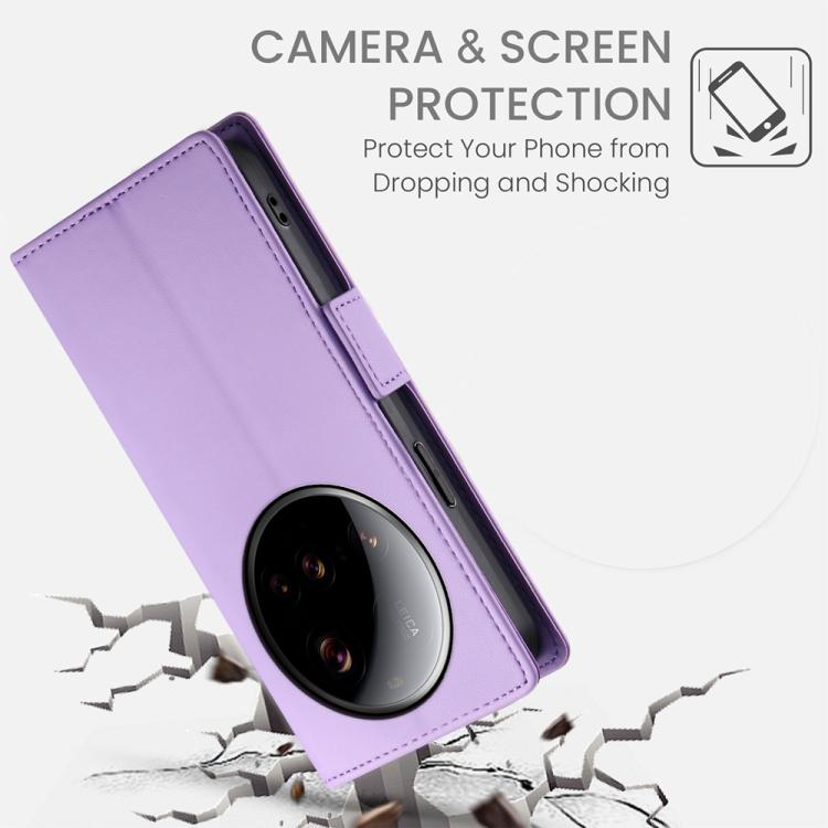 For Xiaomi 15 Ultra Side Buckle Magnetic Frosted Leather Phone Case