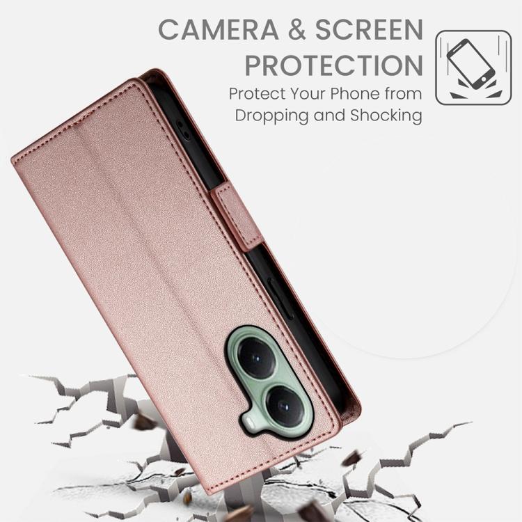 For Xiaomi Poco X7 Pro / Redmi Turbo 4 Side Buckle Magnetic Frosted Leather Phone Case