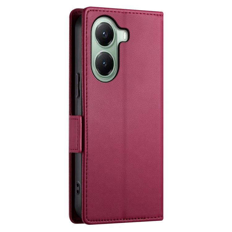For Xiaomi Poco X7 Pro / Redmi Turbo 4 Side Buckle Magnetic Frosted Leather Phone Case
