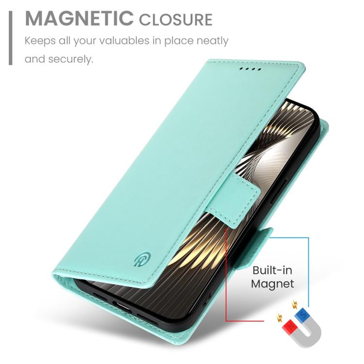 For Xiaomi Poco X7 Pro / Redmi Turbo 4 Side Buckle Magnetic Frosted Leather Phone Case