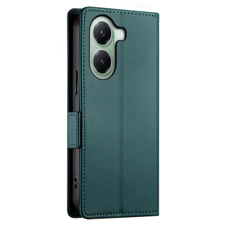 For Xiaomi Poco X7 Pro / Redmi Turbo 4 Side Buckle Magnetic Frosted Leather Phone Case