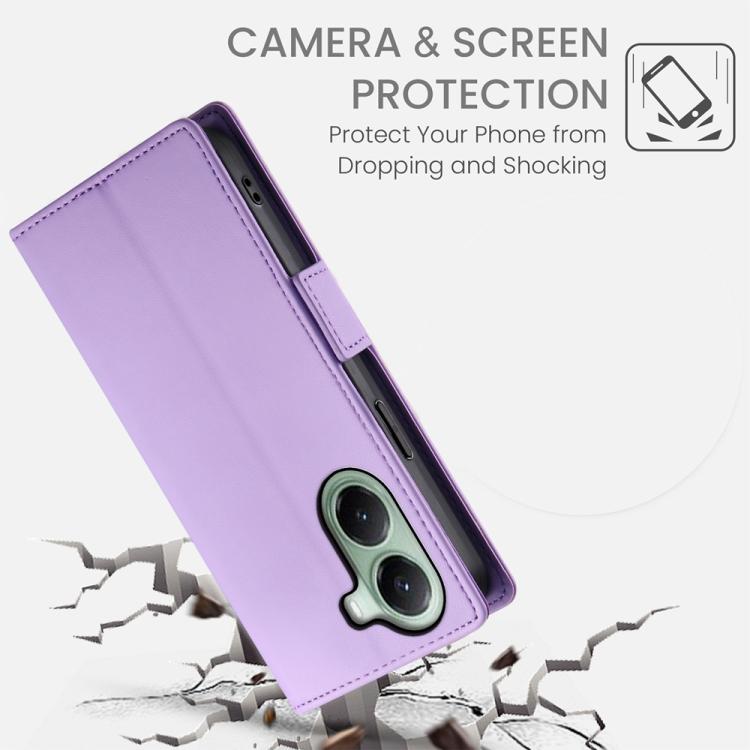 For Xiaomi Poco X7 Pro / Redmi Turbo 4 Side Buckle Magnetic Frosted Leather Phone Case