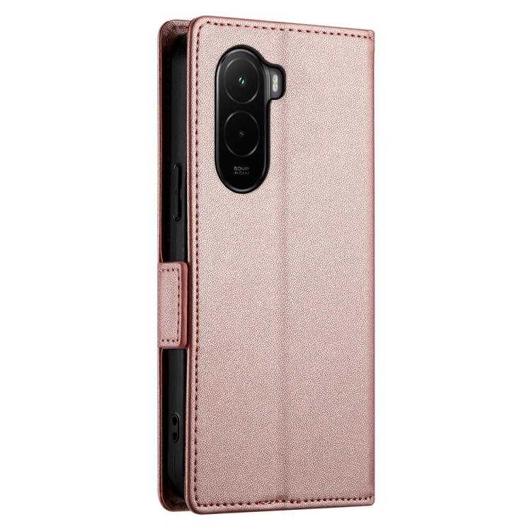 For Xiaomi Poco M7 4G 169mm Side Buckle Magnetic Frosted Leather Phone Case