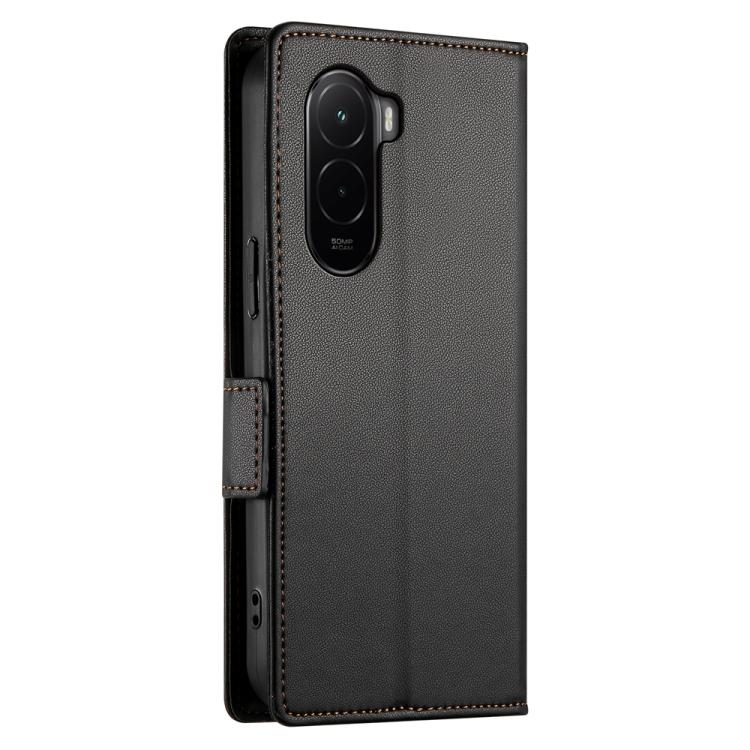 For Xiaomi Poco M7 4G 169mm Side Buckle Magnetic Frosted Leather Phone Case