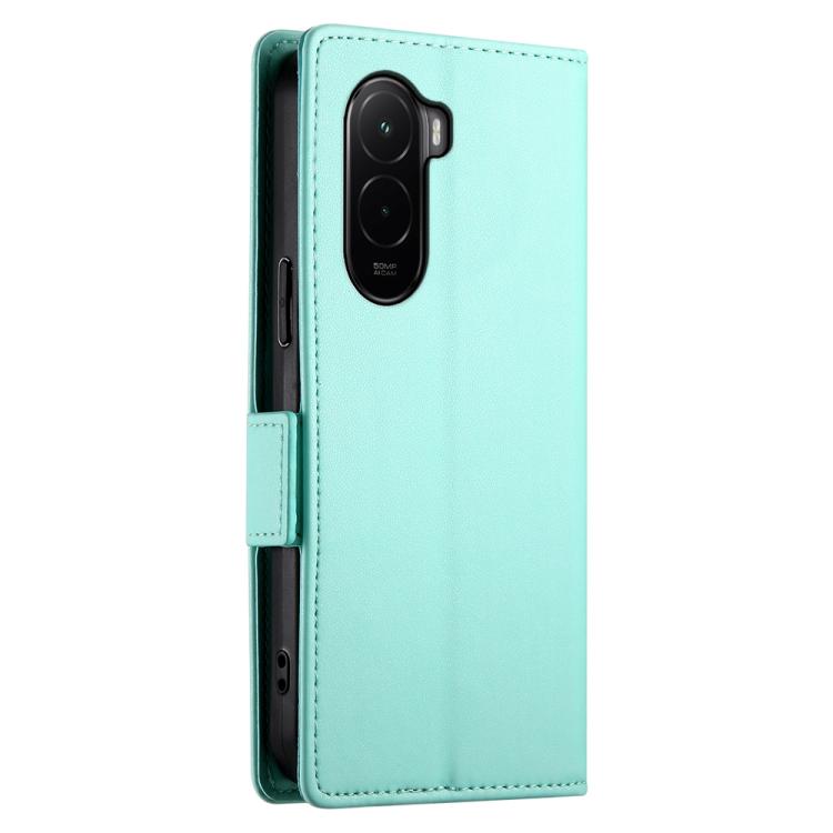 For Xiaomi Poco M7 4G 169mm Side Buckle Magnetic Frosted Leather Phone Case