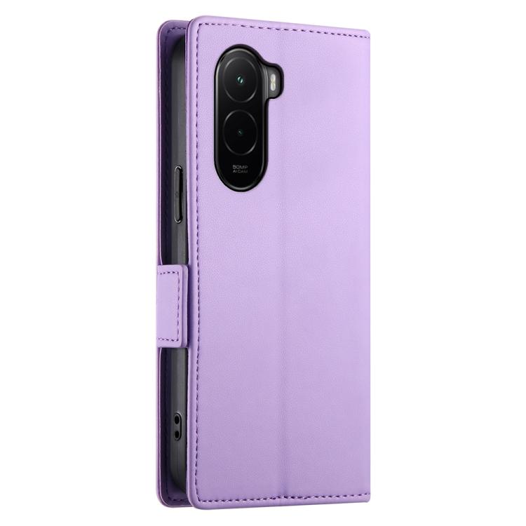 For Xiaomi Poco M7 4G 169mm Side Buckle Magnetic Frosted Leather Phone Case