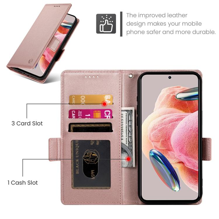 For Xiaomi 17 Side Buckle Magnetic Frosted Leather Phone Case