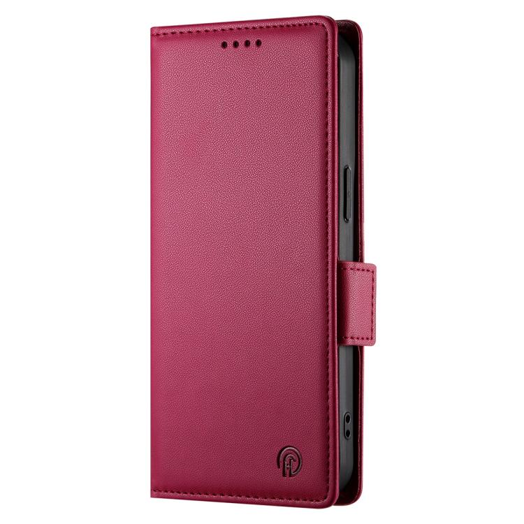 For Xiaomi 17 Side Buckle Magnetic Frosted Leather Phone Case