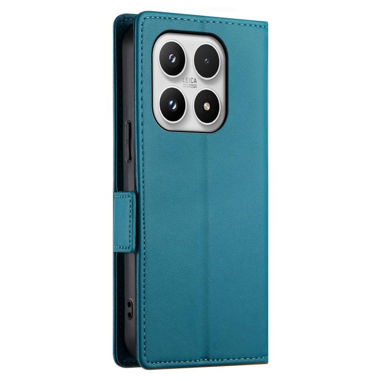 For Xiaomi 17 Side Buckle Magnetic Frosted Leather Phone Case